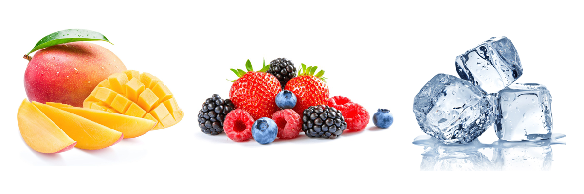 Profil aromatique RED — mangue, fruits rouges, fraîcheur