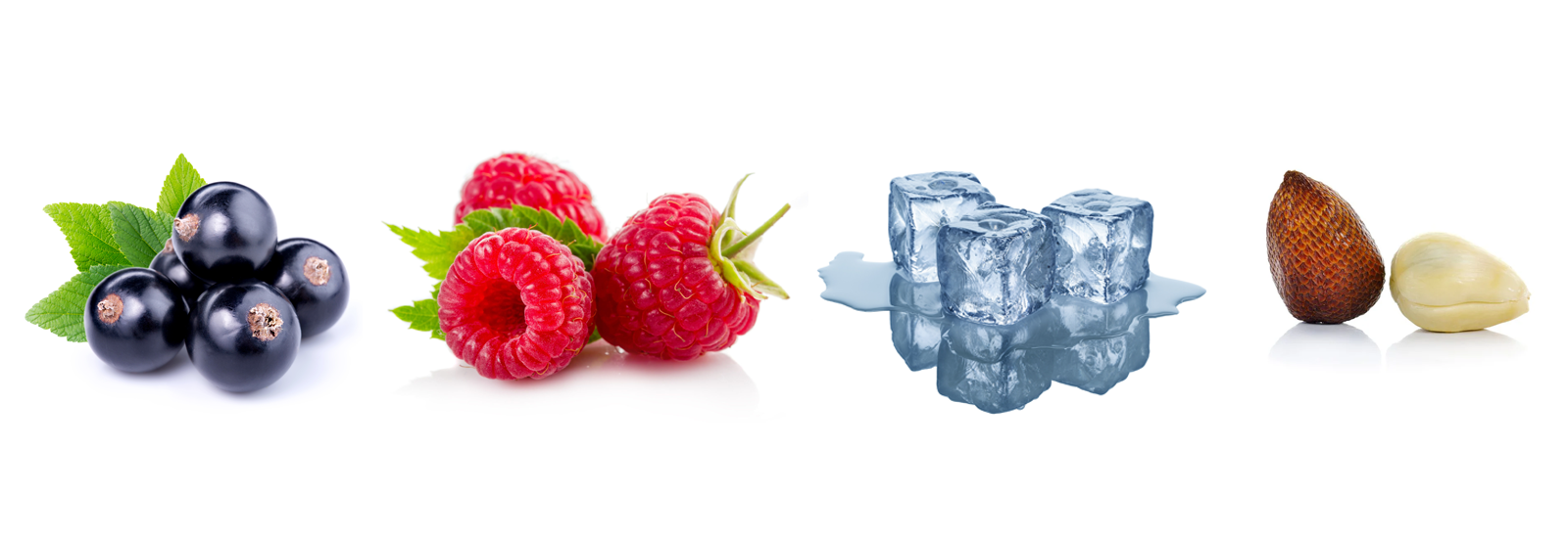 Cassis • Framboise • Fruit du serpent • Frais