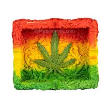 CENDRIER ORIGINAL RÉSINE CANNA RASTA LEAF