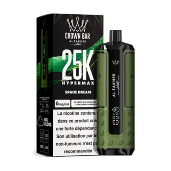 PUFF TPD SPACE DREAM HYPERMAX CROWN BAR AL FAKHER 25000 PUFF