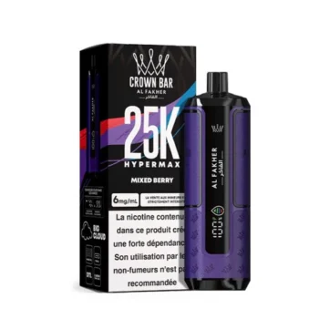 PUFF TPD MIXED BERRY HYPERMAX CROWN BAR AL FAKHER 25000 PUFF
