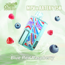 PUFF TPD BLUE RED RASPBERRY X ARTERY MA PETITE VAPE 15000 PUFFS