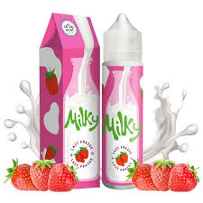 E-LIQUIDE MILKY LAIT FRAISE LE COQ QUI VAPE 50ML
