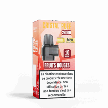 CAPSULE PRE-REMPLIE FRUITS ROUGES CRISTAL PUFF 28K