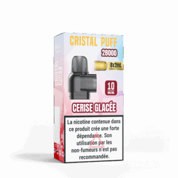 CAPSULE PRE-REMPLIE CERISE GLACÉE CRISTAL PUFF 28K