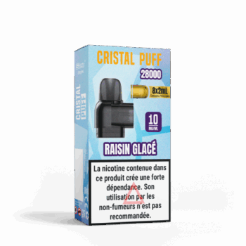 CAPSULE PRE-REMPLIE RAISIN GLACÉ CRISTAL PUFF 28K